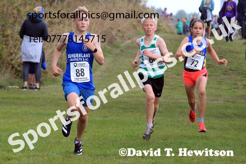 Boys and Girls under-13s 2022 Farringdon Cross Country, Sunderland, Saturday, Sept. 3rd. Photo: David T. Hewitson/Sports for All Pics